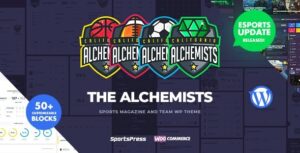Alchemists Sports, eSports & Gaming Club and News WP Theme