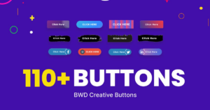 Creative buttons addon for elementor