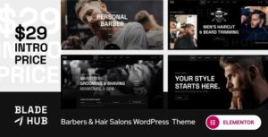 BladeHub Barber Shop & Hairdressers WP Theme