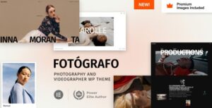 Fotógrafo Photography Videographer WP Theme