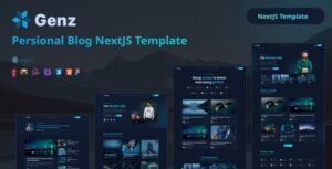 Genz Creative Personal Blog Portfolio NextJS Template