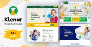 Klenar Cleaning Services WP Theme + RTL