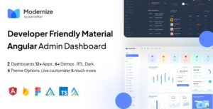 Modernize Angular Admin Dashboard (13 January 2026)