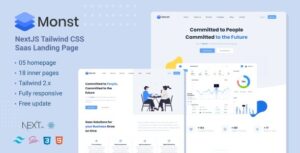 Monst NextJS Tailwind CSS landing page