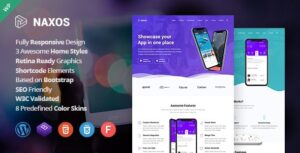 Naxos App Landing Page WP Theme