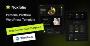 Noxfolio Personal Portfolio Resume WP Theme