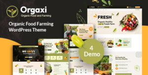 Orgaxi Organic food and fram WP Theme