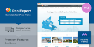 Real Expert Responsive Real Estate and Property Listing WP Theme