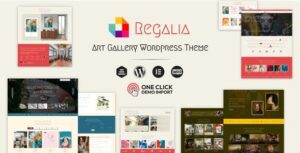Regalia Artist Portfolio, Art Gallery Theme