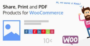 Share, Print and PDF Products for WooCommerce