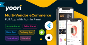 YOORI Flutter Multi-Vendor eCommerce Full App with Admin Panel