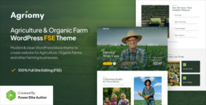 Agriomy Agriculture & Organic Farm Gutenverse FSE WP Block Theme