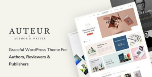 Auteur WP Theme for Authors and Publishers