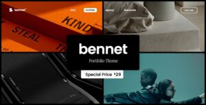 Bennet Creative Portfolio WP Theme
