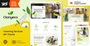ClanyEco Cleaning Services WP Theme