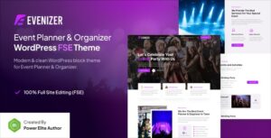 Evenizer Event Planner & Organizer FSE WP Theme