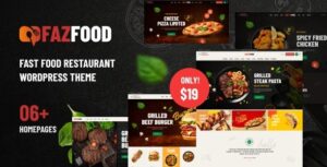 Fazfood Fast Food Restaurant WP Theme