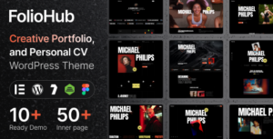 FolioHub Personal Portfolio WP Theme
