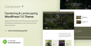 Gardenors Gardening & Landscaping Gutenverse FSE WP Block Theme
