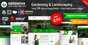 Greenova Gardening & Landscaping WP Theme