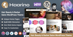 Haarino Hair Beauty & Makeup Salon WP Theme