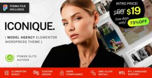 Iconique Fashion Model Agency WP Theme