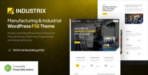 Industrix Industrial & Manufacturing WP Theme