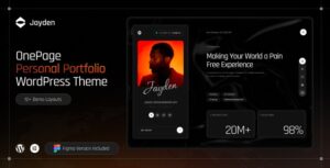 Jayden Personal Portfolio WP Theme