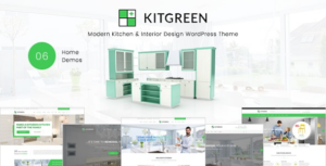 KitGreen Modern Kitchen & Interior Design WP Theme