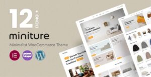 Miniture Minimalist WooCommerce Theme