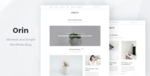 Orin Minimal Blog For WP