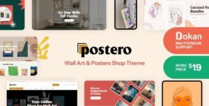 Postero Wall Art & Poster WooCommerce Theme