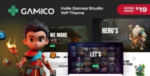 Qamico Indie Games Studio WP Theme