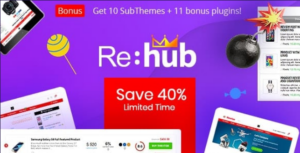 REHub Price Comparison, Affiliate Marketing, Multi Vendor Store, Community Theme