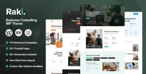 Raki Business Consulting WP Theme