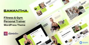 Samantha Personal Fitness Trainer WP Theme
