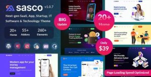 Sasco SaaS Startup WP Theme