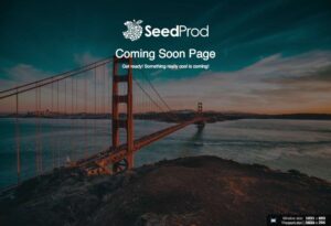 SeedProd Coming Soon Page Pro