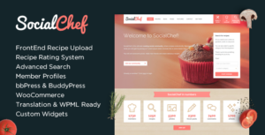 SocialChef Social Recipe WP Theme