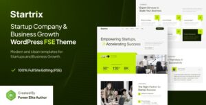 Startrix Startup Company & Business Growth FSE WP Theme