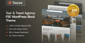 Tourze Tour Travel Agency WP Block Theme