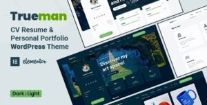 Trueman CV Resume WP Theme