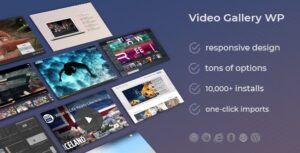 Video Gallery WP Plugin/w YouTube, Vimeo, Facebook pages
