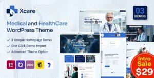 Xcare Medical and HealthCare WP Theme