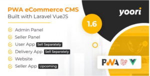 YOORI eCommerce Single & Multi-Vendor PWA Marketplace CMS