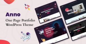 Anno One Page Portfolio WP Theme