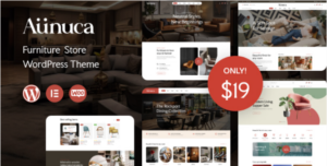 Aunuca Furniture Store WP Theme