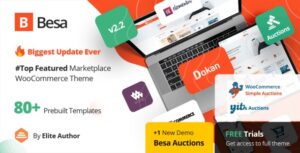 Besa Elementor Marketplace WooCommerce Theme