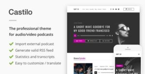 Castilo Audio Podcast WP Theme