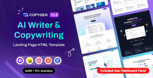CopyGen AI Writer & Copywriting WP Theme